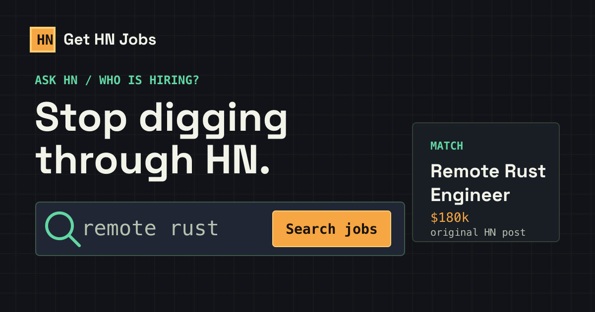 Show HN: Structured search for Who is hiring threads